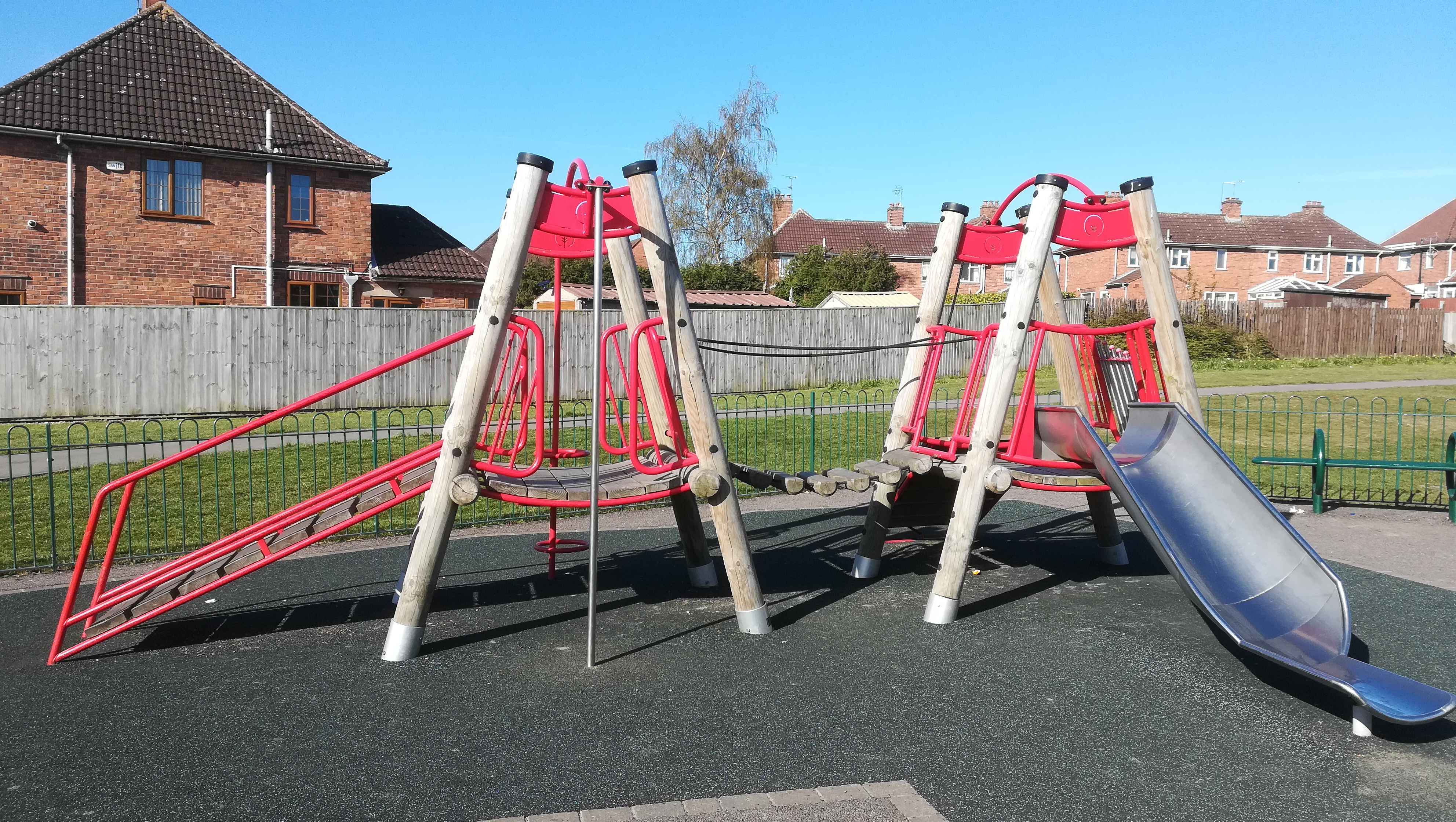 Play equipment at Greenwells recreation ground