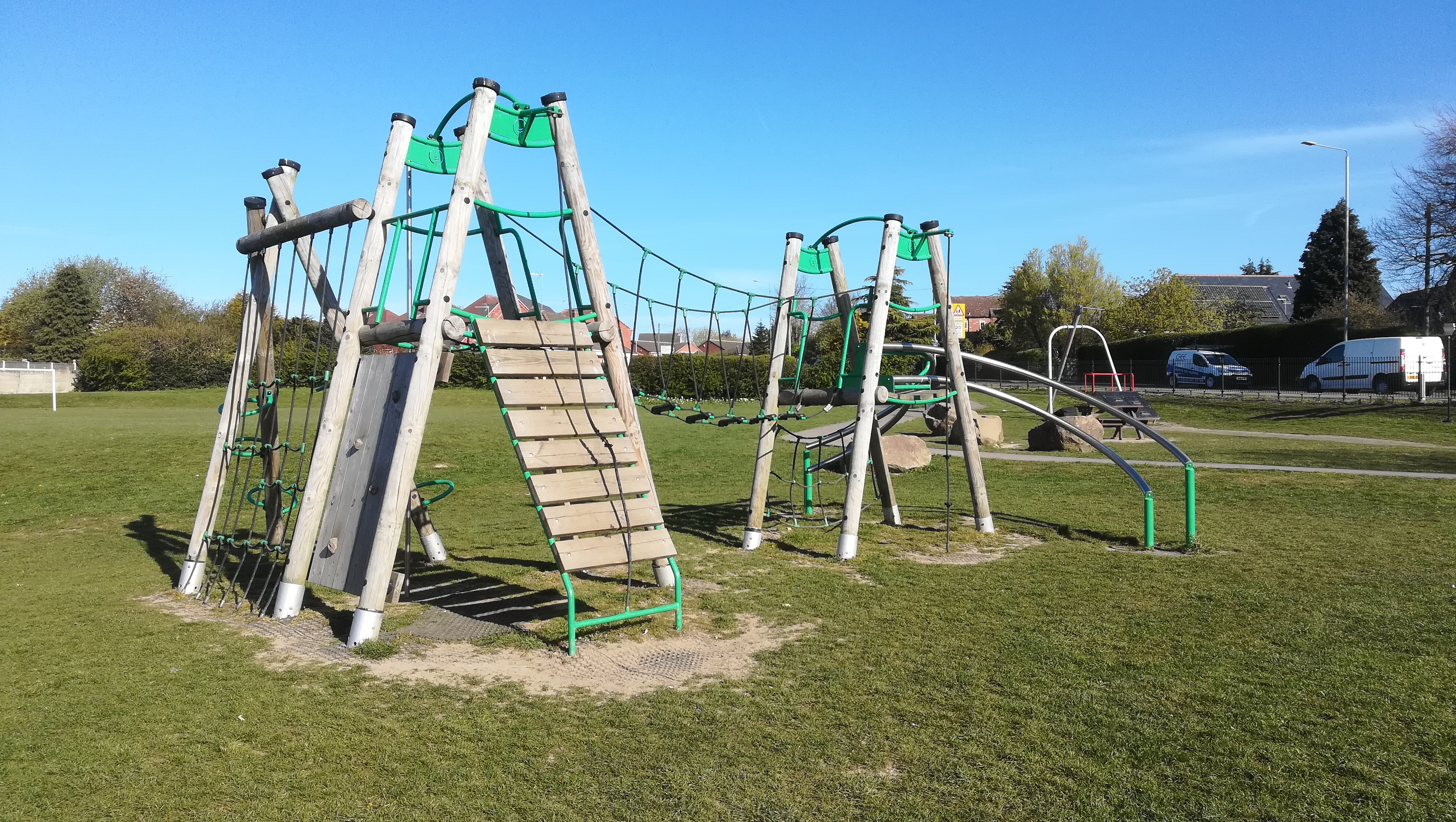 Play equipment at Greenwells recreation ground