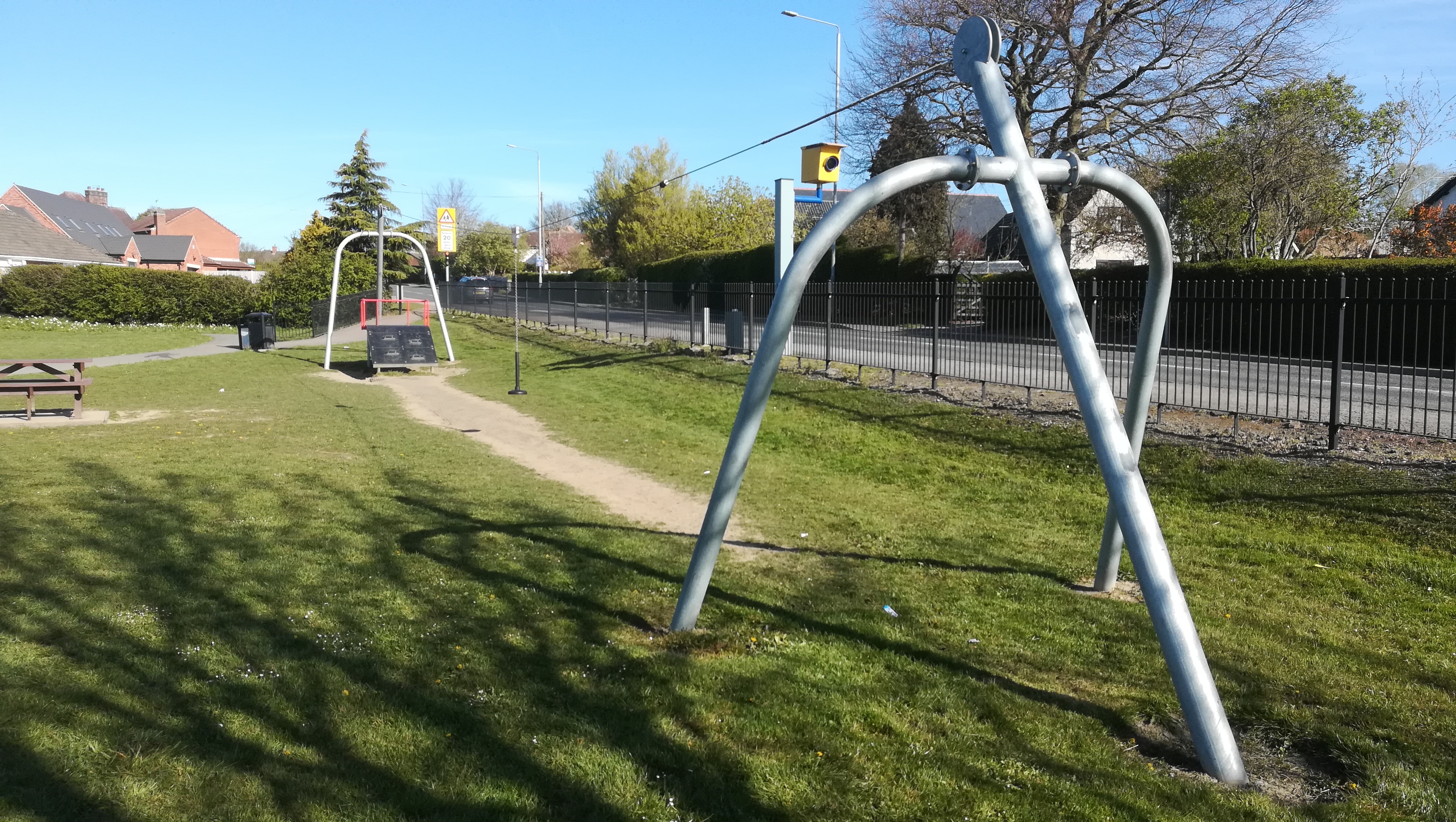 Play equipment at Greenwells recreation ground