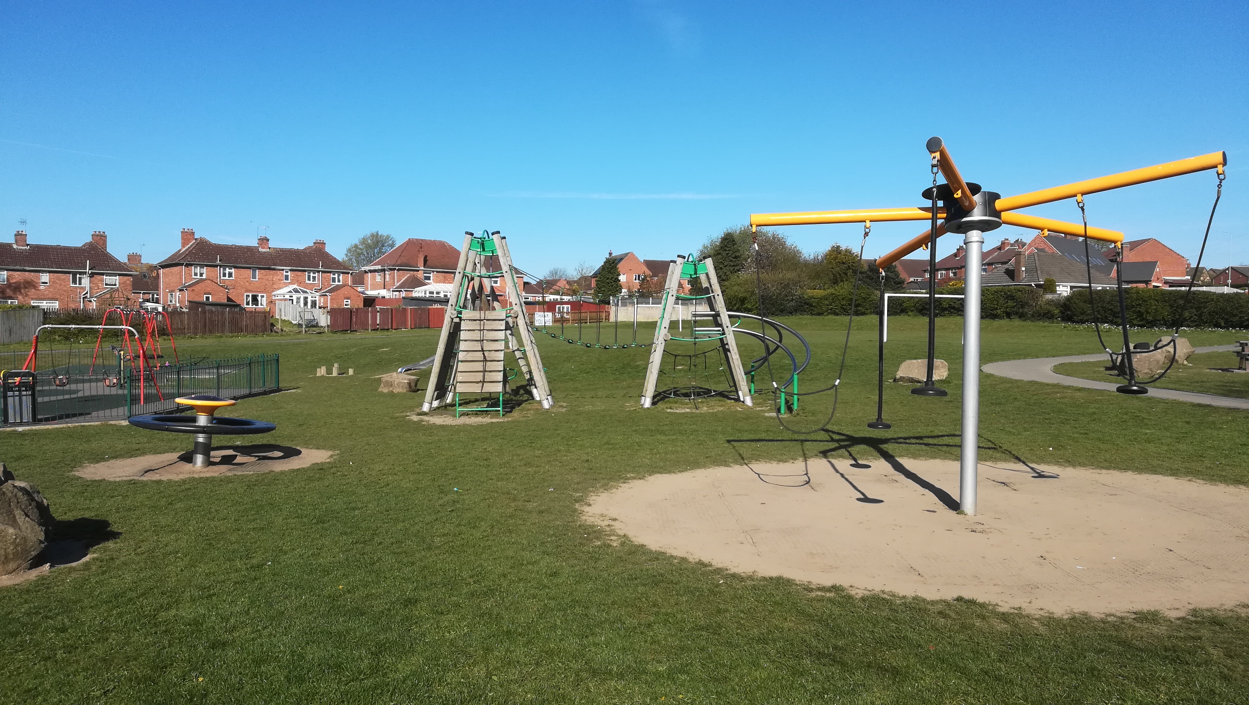 Play equipment at Greenwells recreation ground