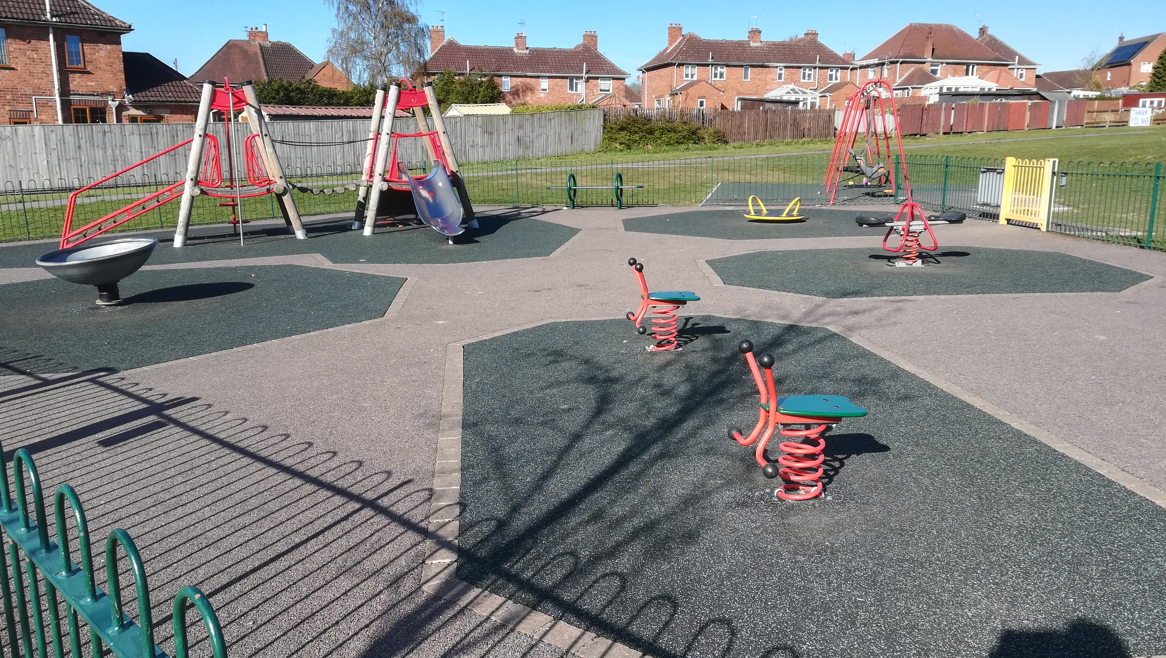 Play equipment at Greenwells recreation ground
