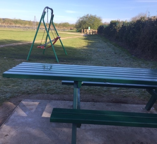 Inclusive swing & Picnic Bench