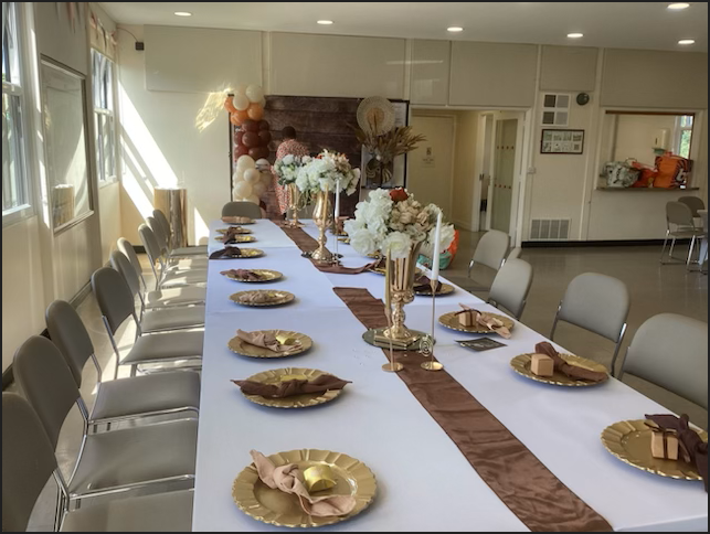 Event set up in Underwood Community Centre